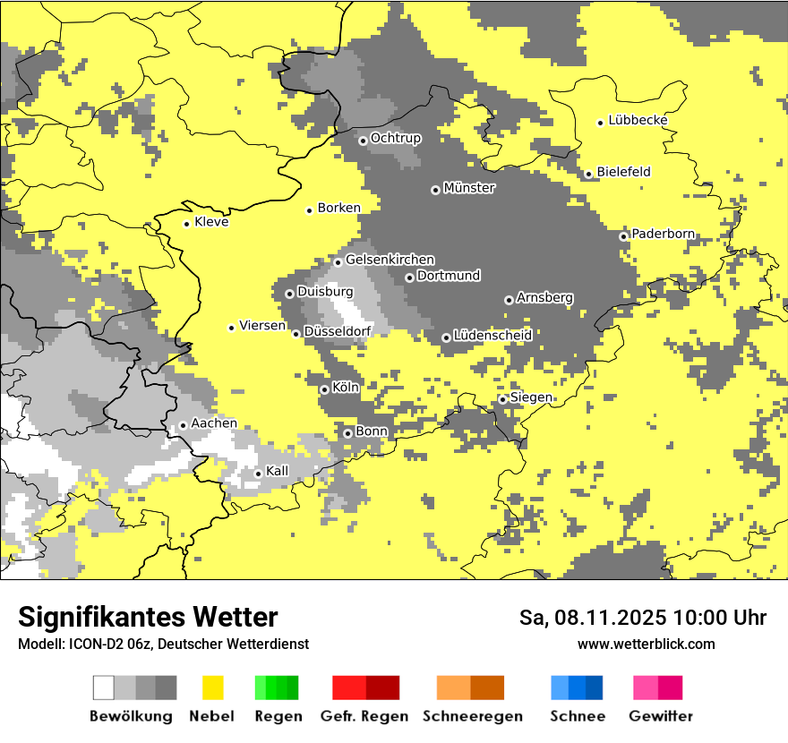 Modellkarten Signifikantes Wetter