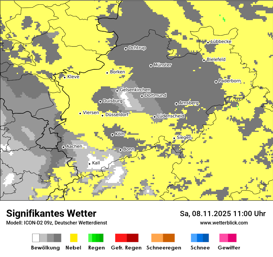 Modellkarten Signifikantes Wetter