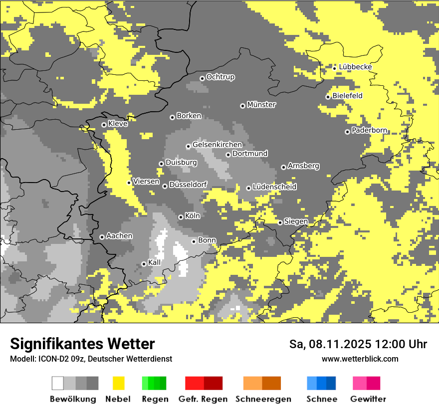 Modellkarten Signifikantes Wetter