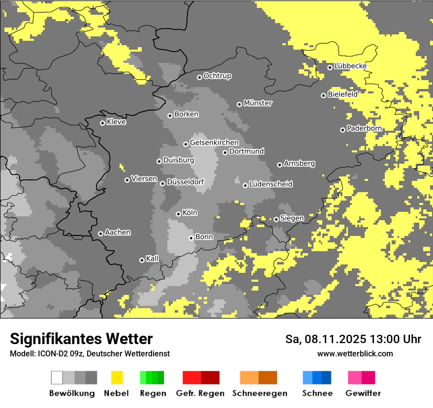 Modellkarten Signifikantes Wetter