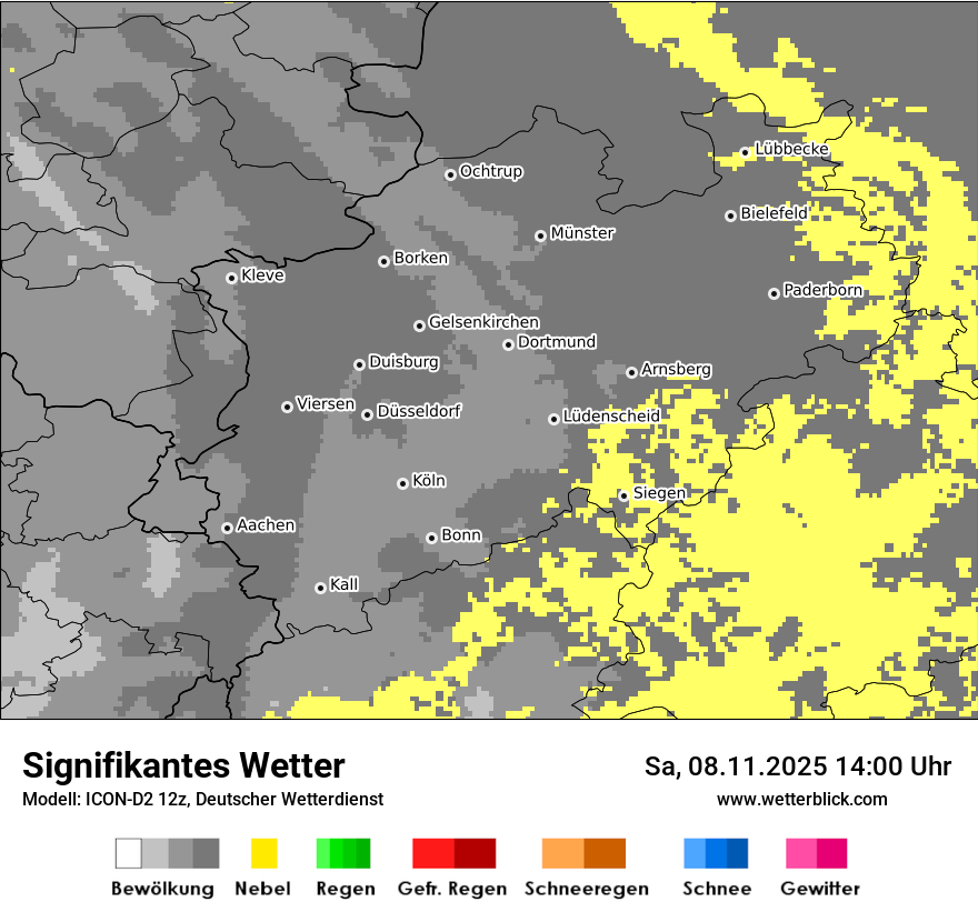 Modellkarten Signifikantes Wetter