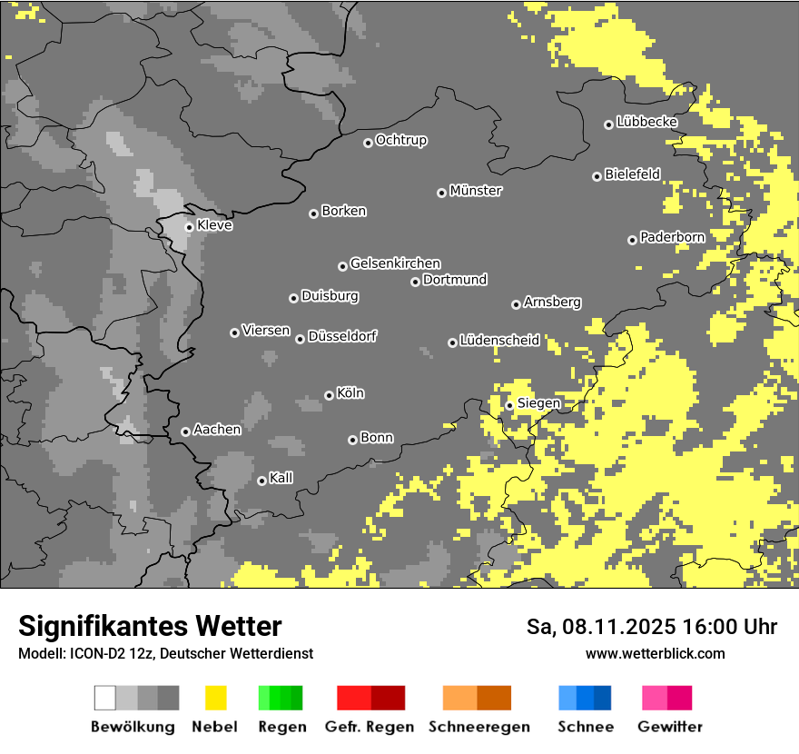 Modellkarten Signifikantes Wetter