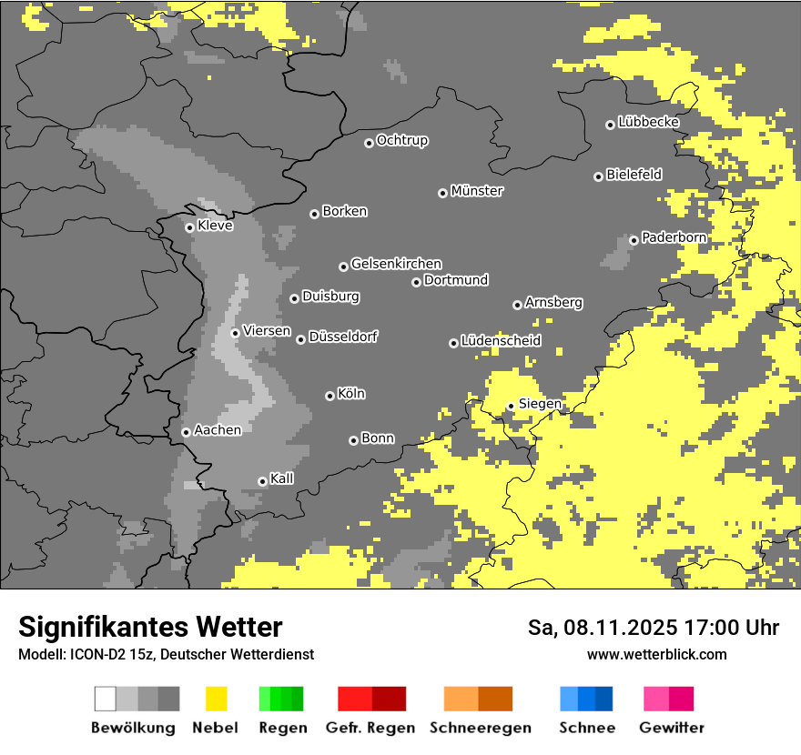 Modellkarten Signifikantes Wetter