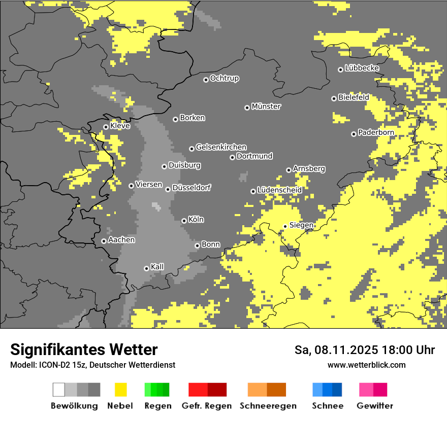 Modellkarten Signifikantes Wetter