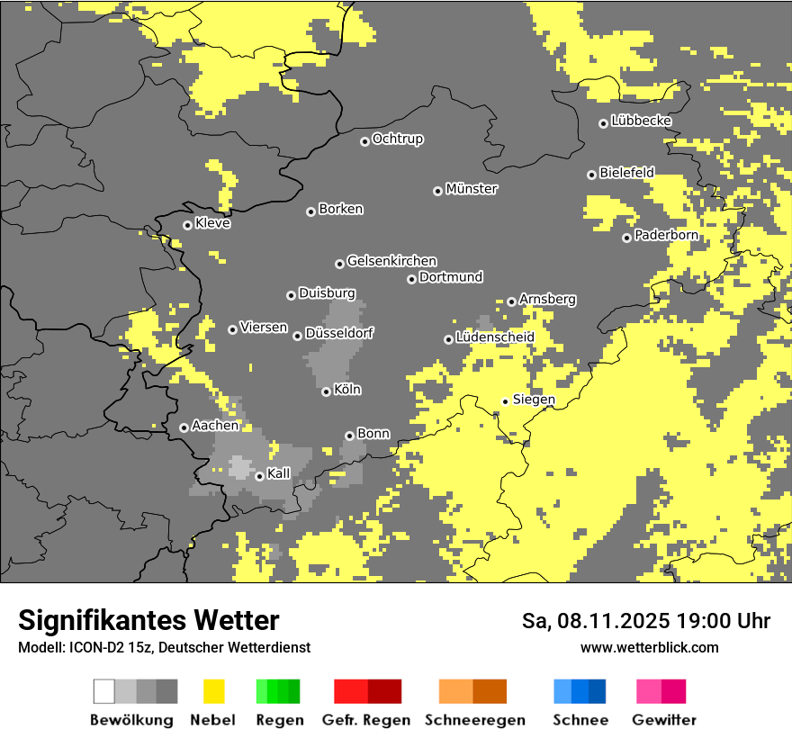 Modellkarten Signifikantes Wetter