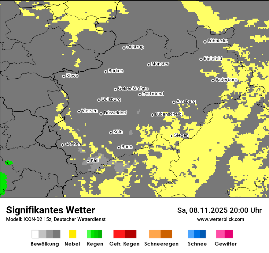 Modellkarten Signifikantes Wetter