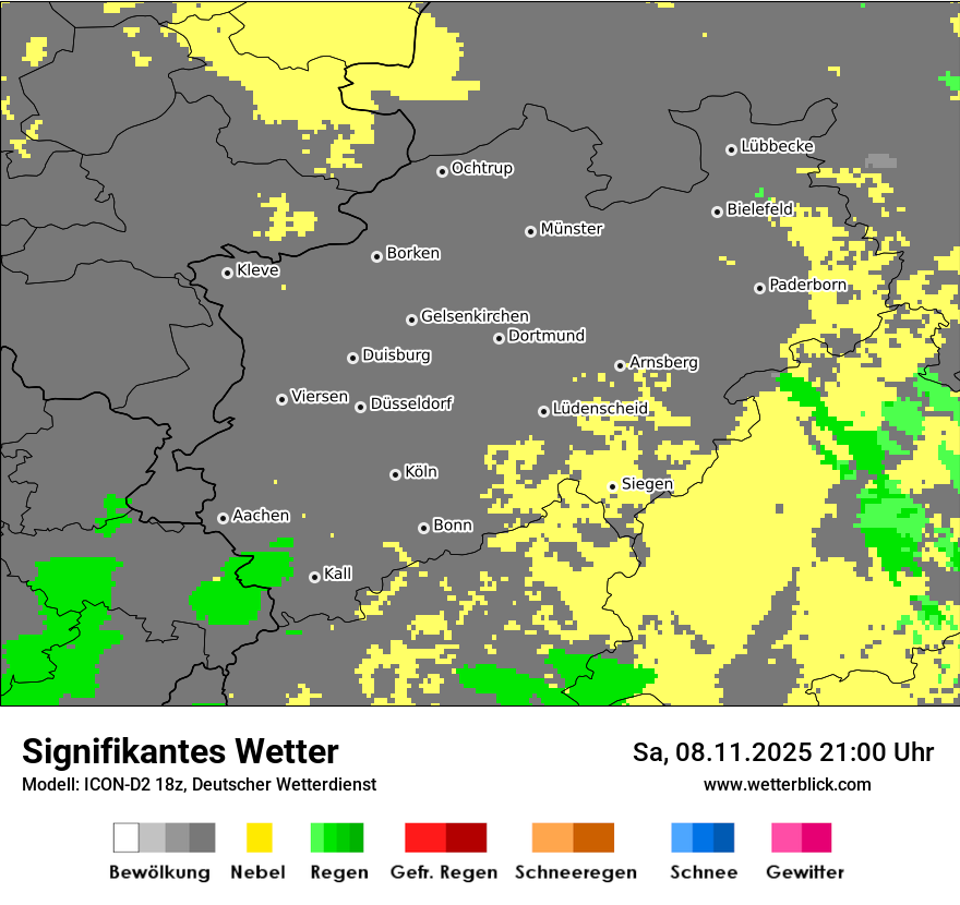 Modellkarten Signifikantes Wetter