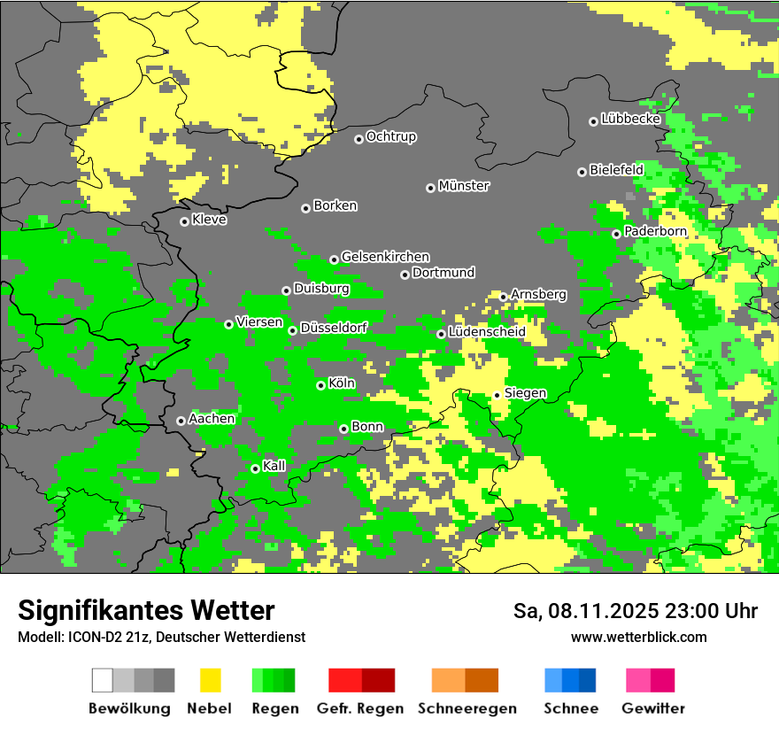 Modellkarten Signifikantes Wetter