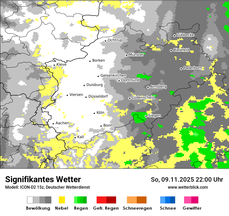 Modellkarten Signifikantes Wetter