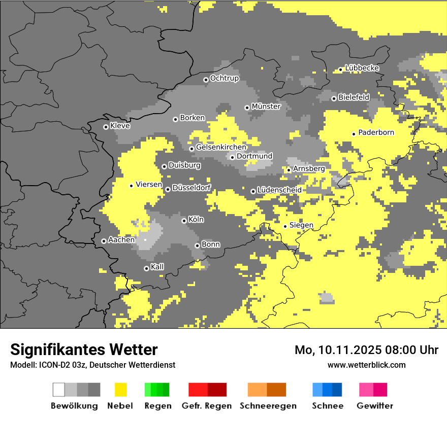 Modellkarten Signifikantes Wetter