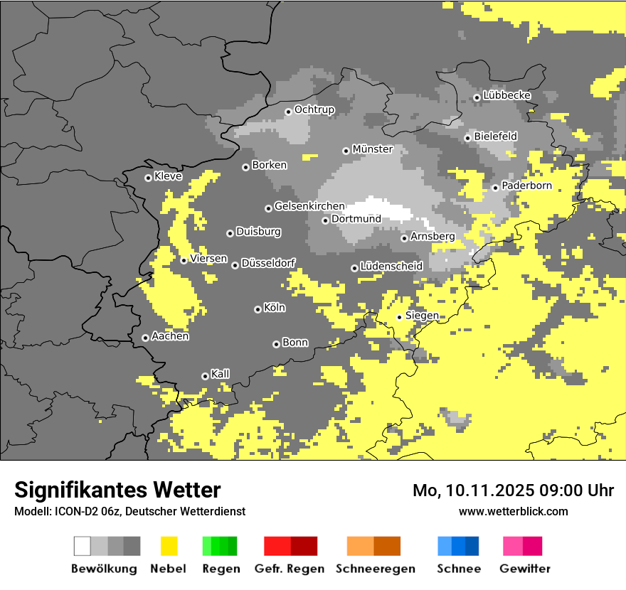 Modellkarten Signifikantes Wetter