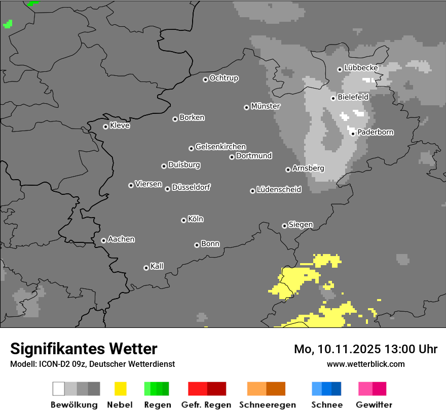 Modellkarten Signifikantes Wetter