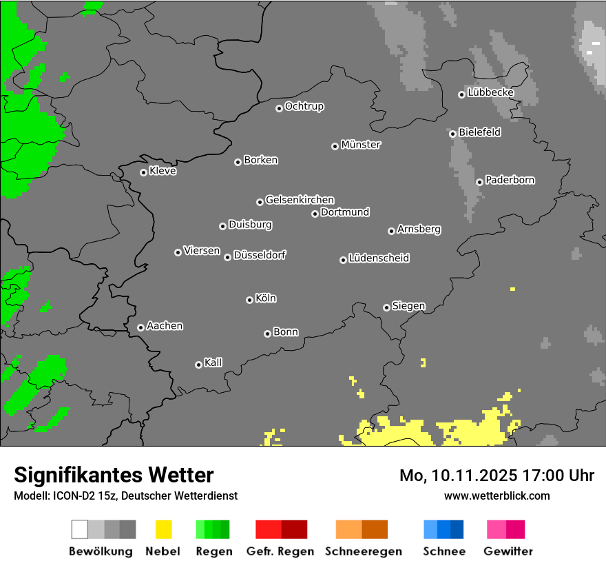 Modellkarten Signifikantes Wetter