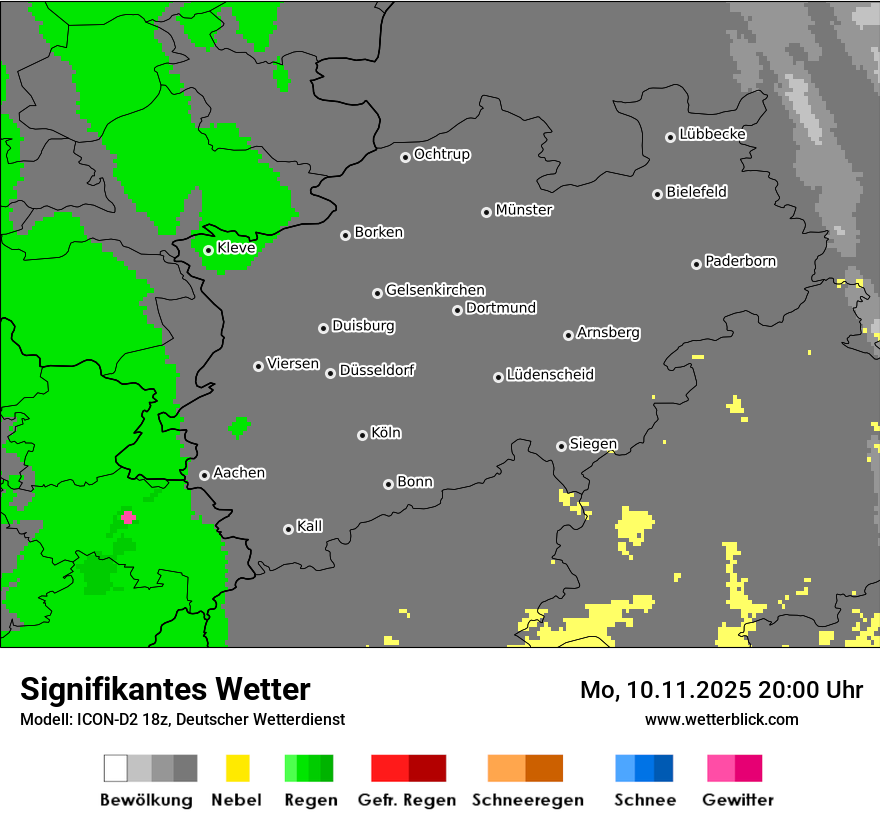 Modellkarten Signifikantes Wetter