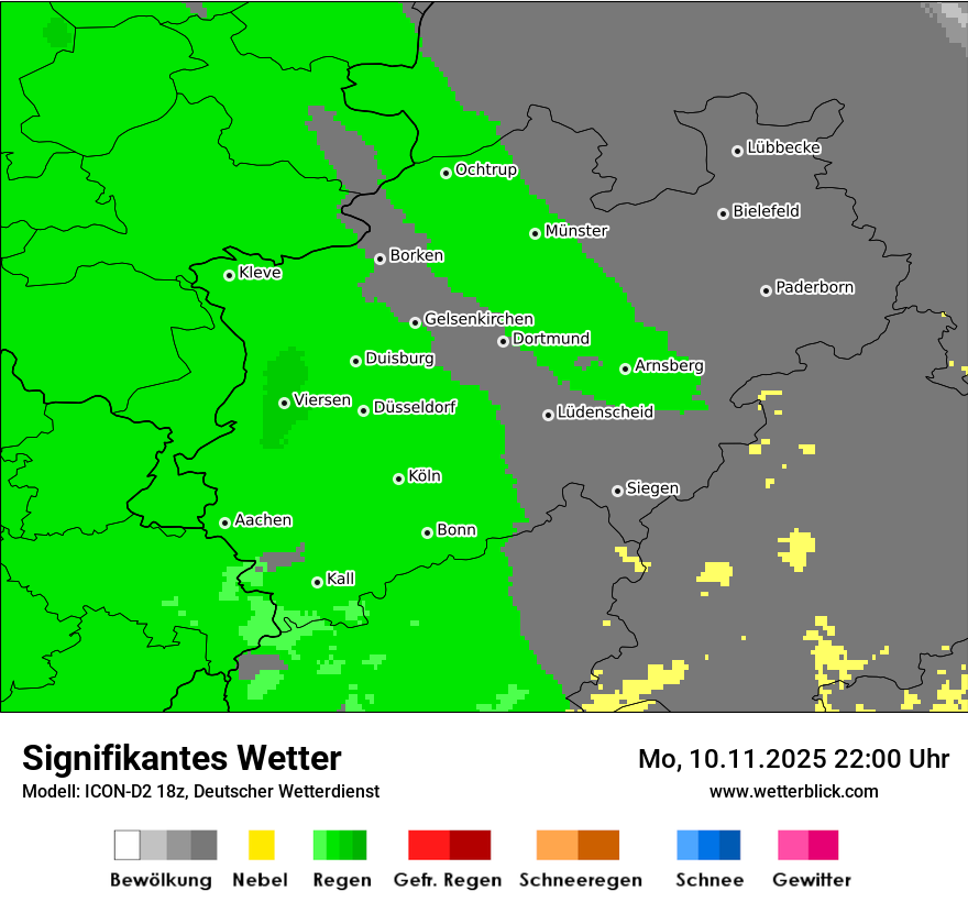 Modellkarten Signifikantes Wetter