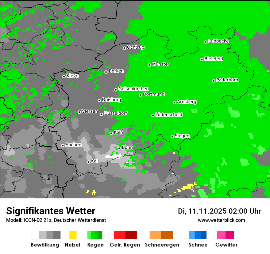 Modellkarten Signifikantes Wetter