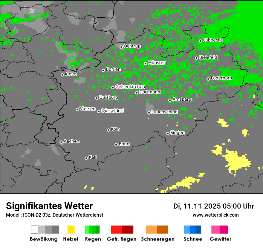 Modellkarten Signifikantes Wetter