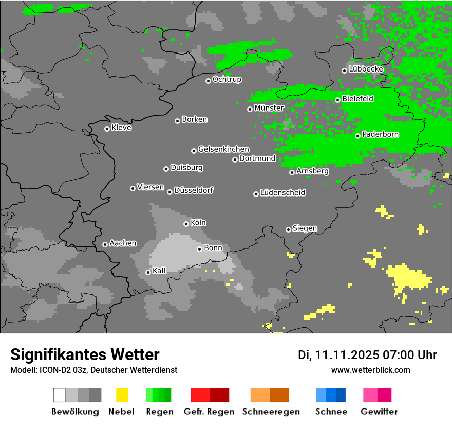 Modellkarten Signifikantes Wetter