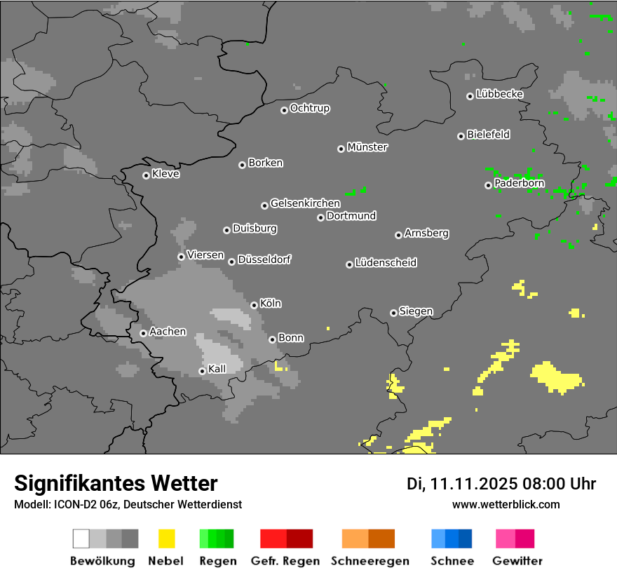 Modellkarten Signifikantes Wetter