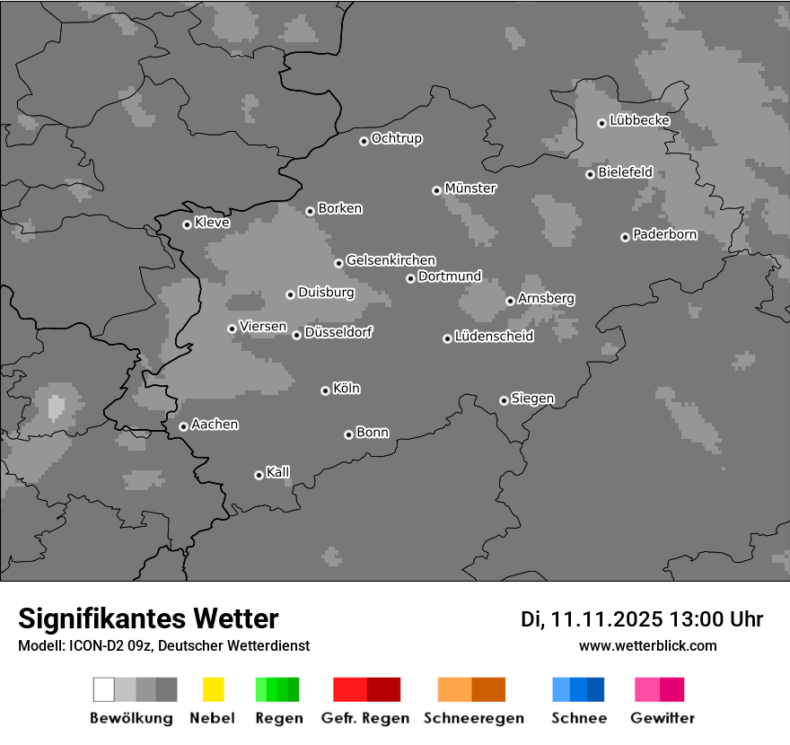 Modellkarten Signifikantes Wetter