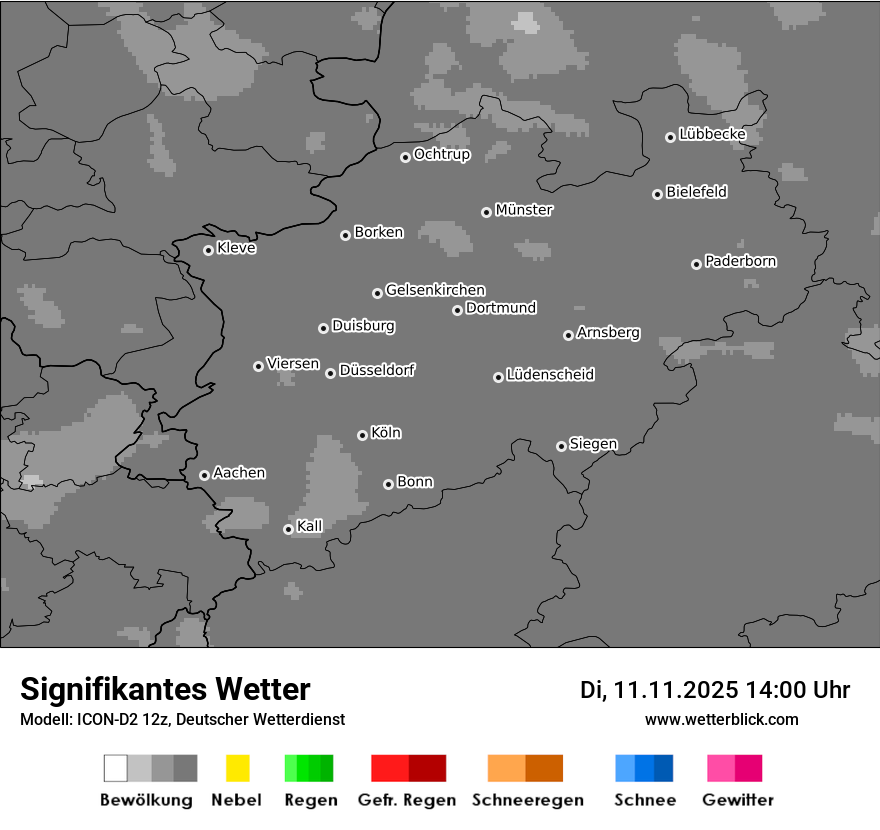 Modellkarten Signifikantes Wetter