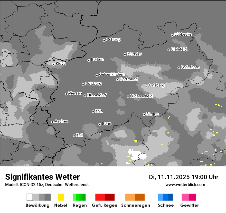 Modellkarten Signifikantes Wetter