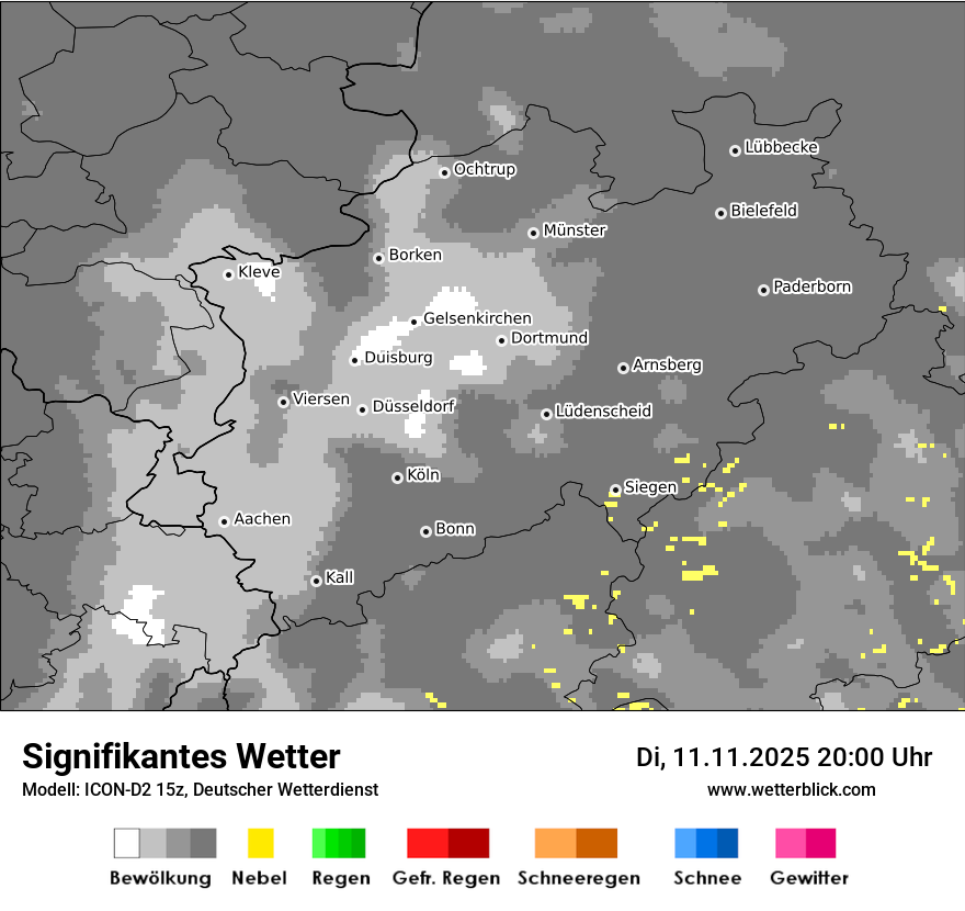 Modellkarten Signifikantes Wetter