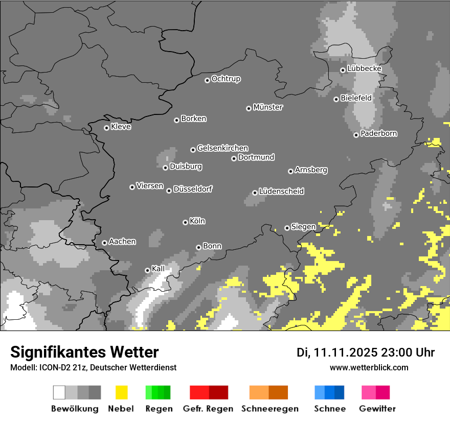 Modellkarten Signifikantes Wetter