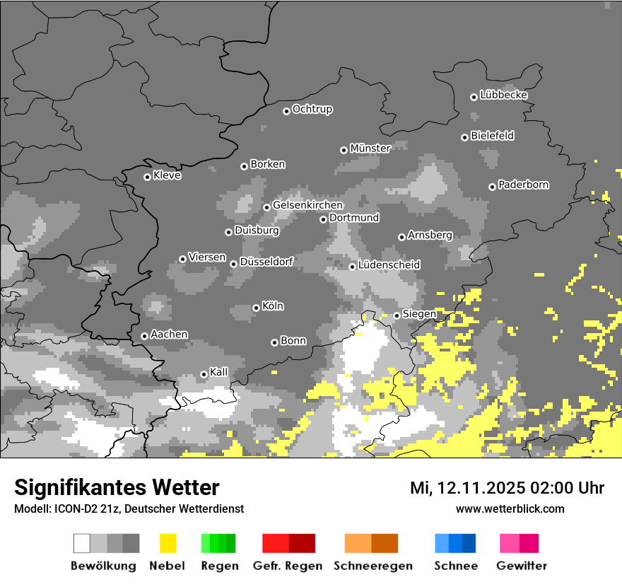 Modellkarten Signifikantes Wetter