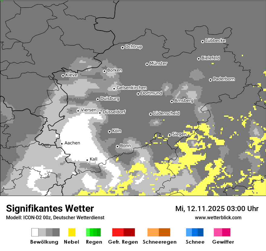 Modellkarten Signifikantes Wetter