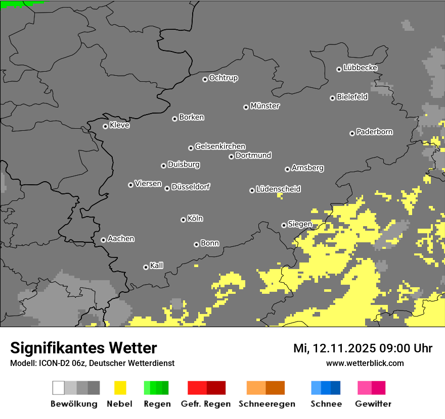 Modellkarten Signifikantes Wetter