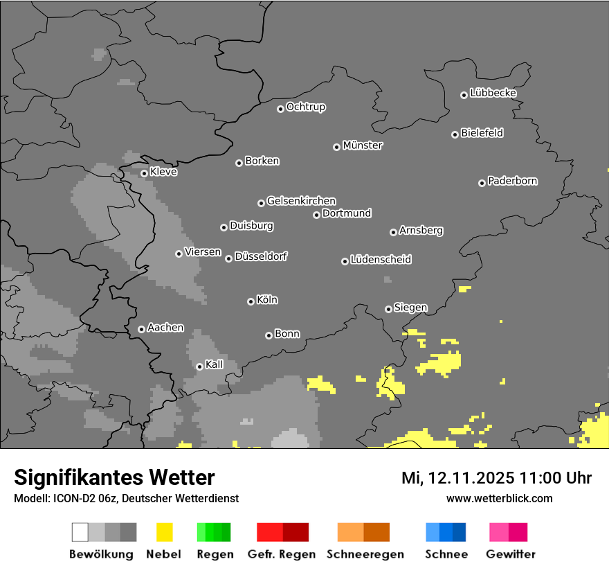 Modellkarten Signifikantes Wetter
