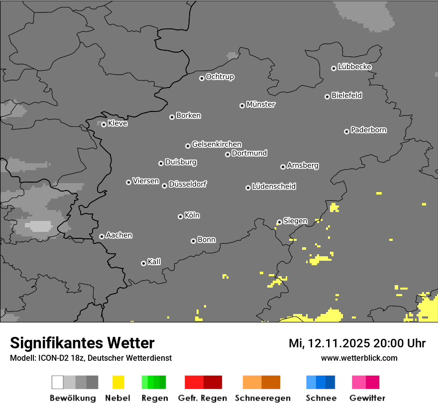 Modellkarten Signifikantes Wetter