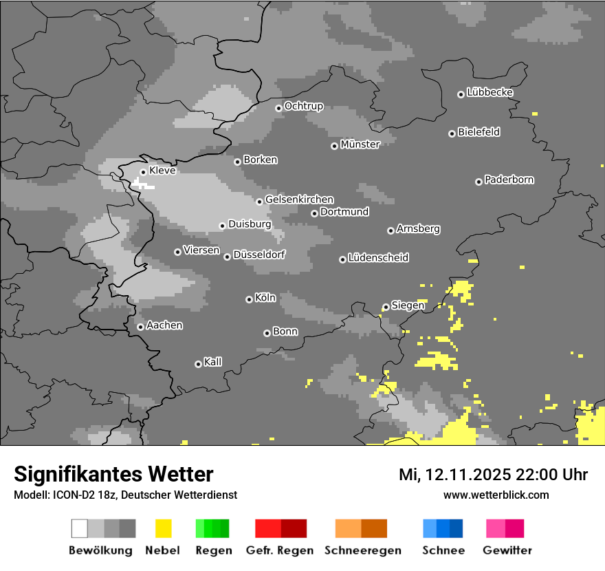 Modellkarten Signifikantes Wetter