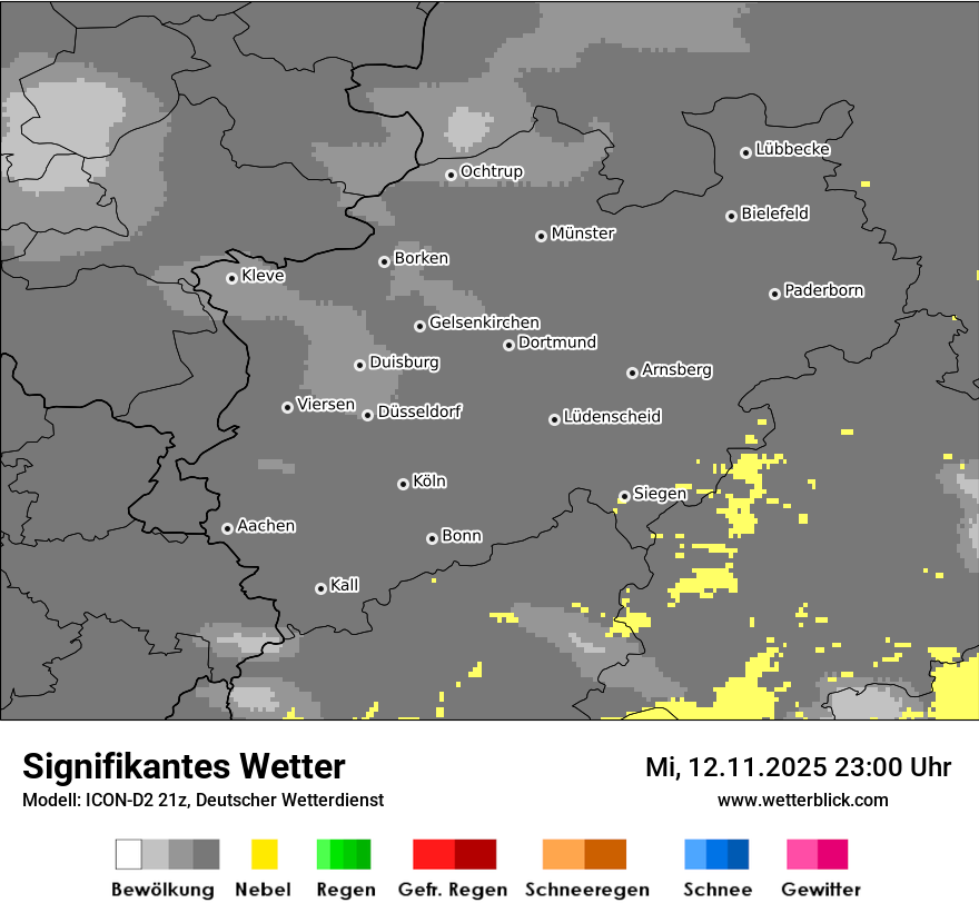Modellkarten Signifikantes Wetter