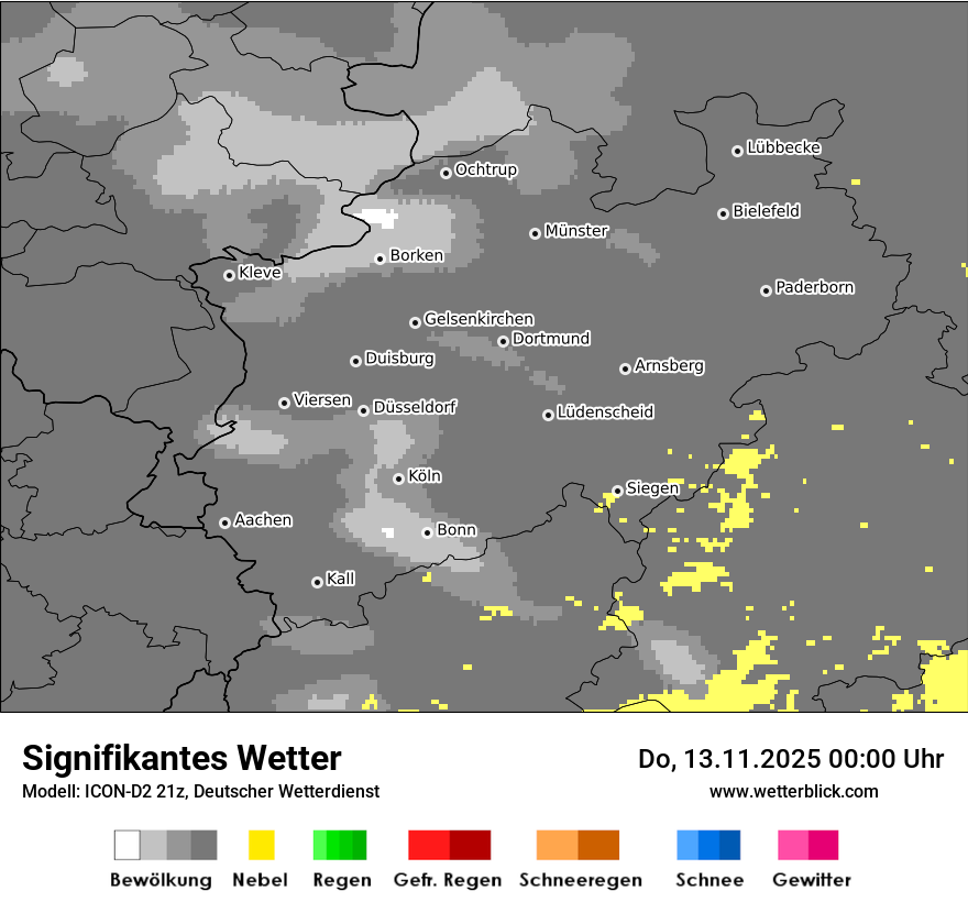 Modellkarten Signifikantes Wetter