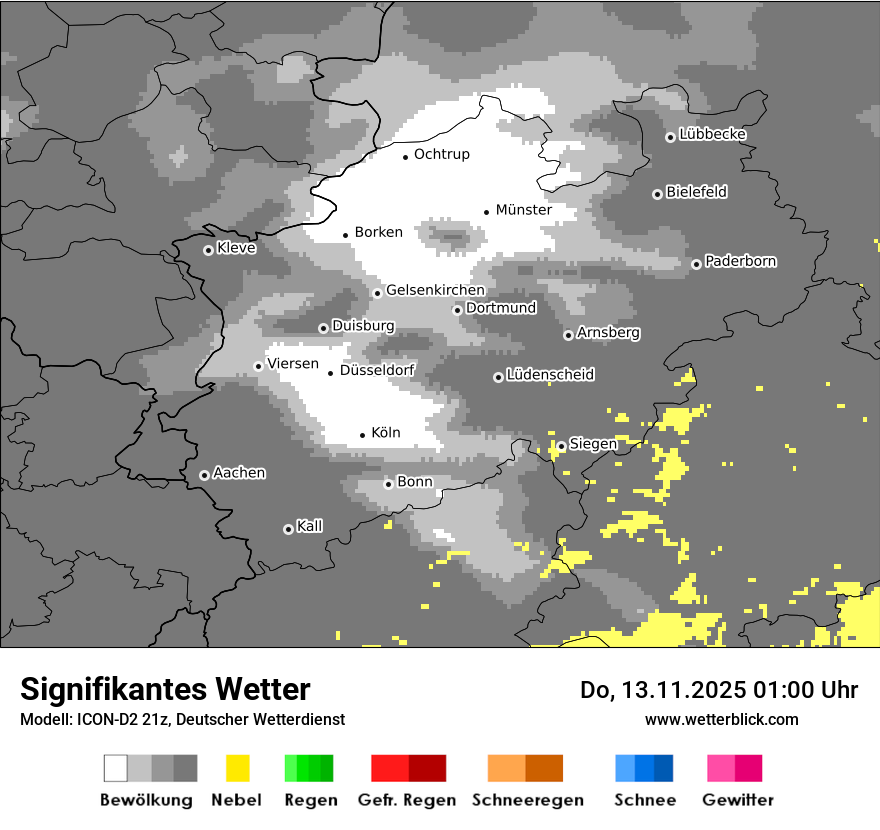 Modellkarten Signifikantes Wetter
