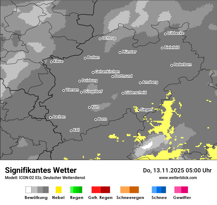 Modellkarten Signifikantes Wetter