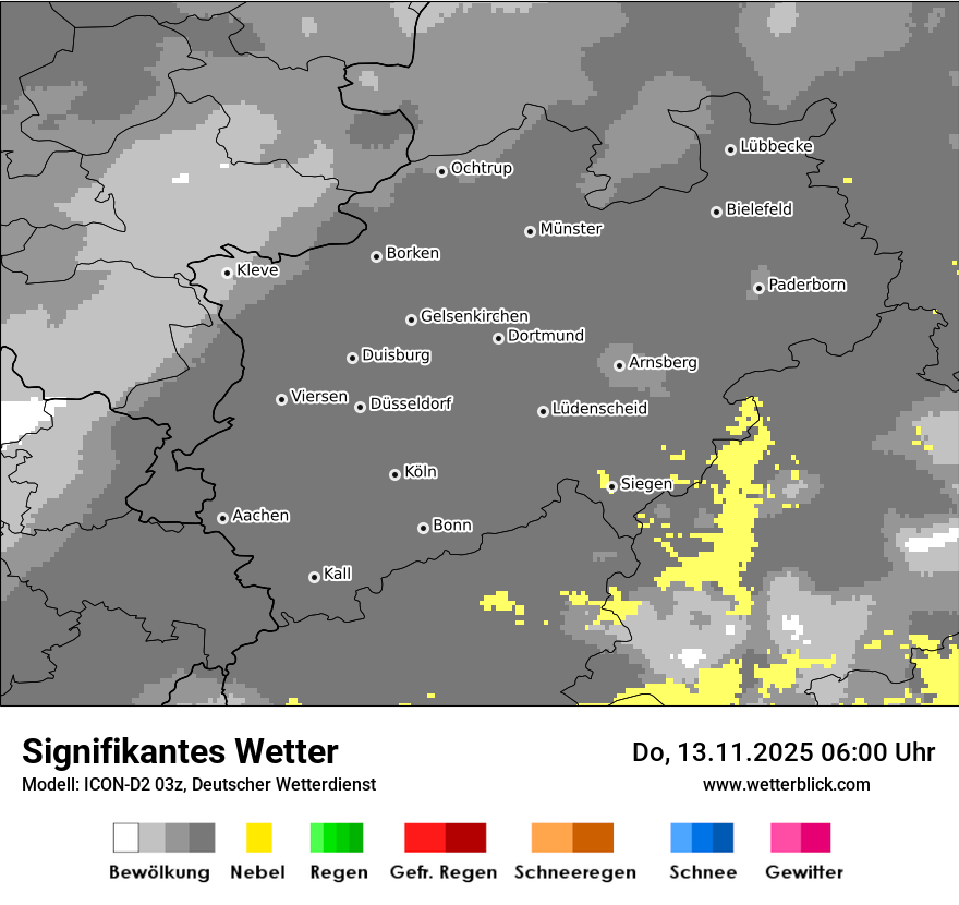 Modellkarten Signifikantes Wetter