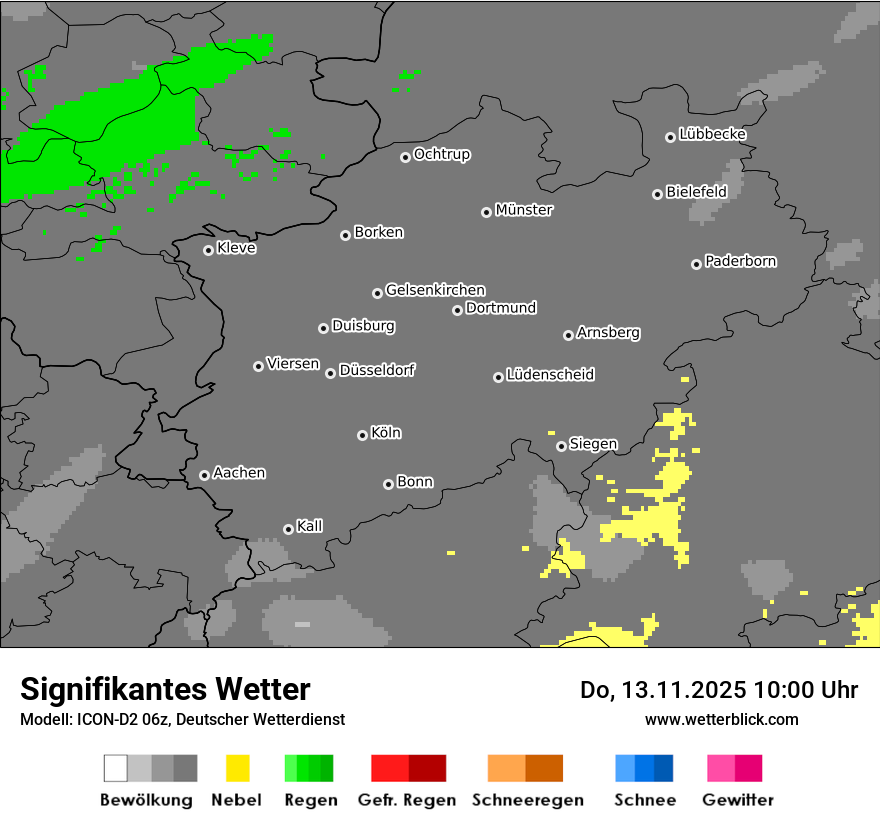Modellkarten Signifikantes Wetter