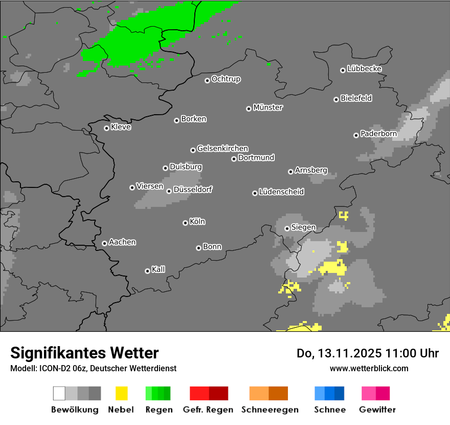 Modellkarten Signifikantes Wetter