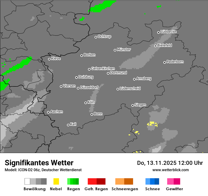 Modellkarten Signifikantes Wetter