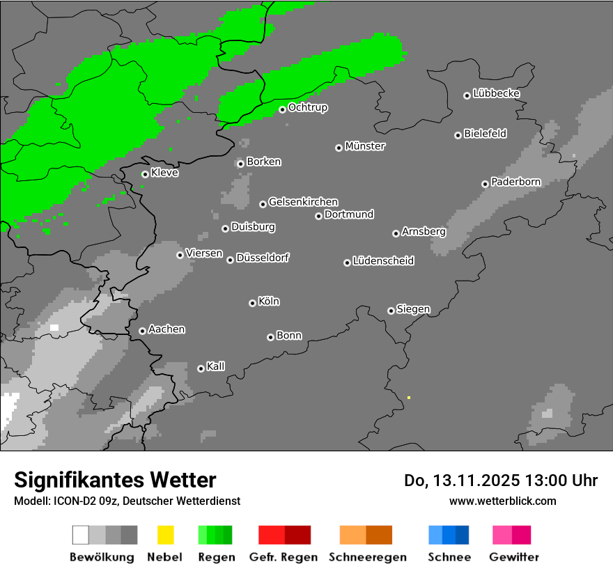Modellkarten Signifikantes Wetter
