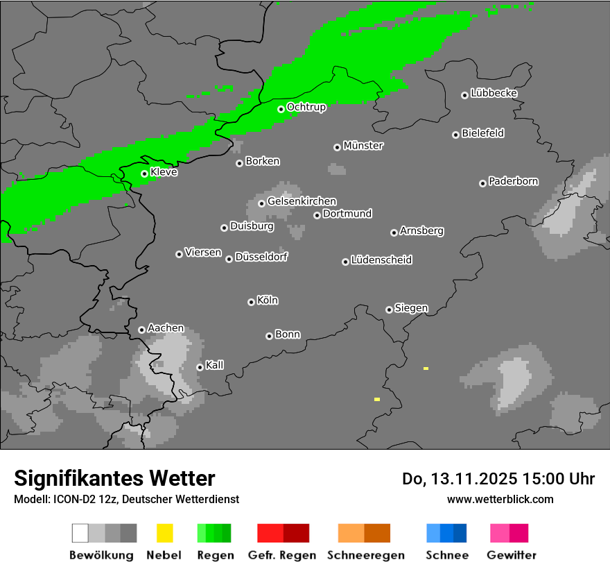 Modellkarten Signifikantes Wetter