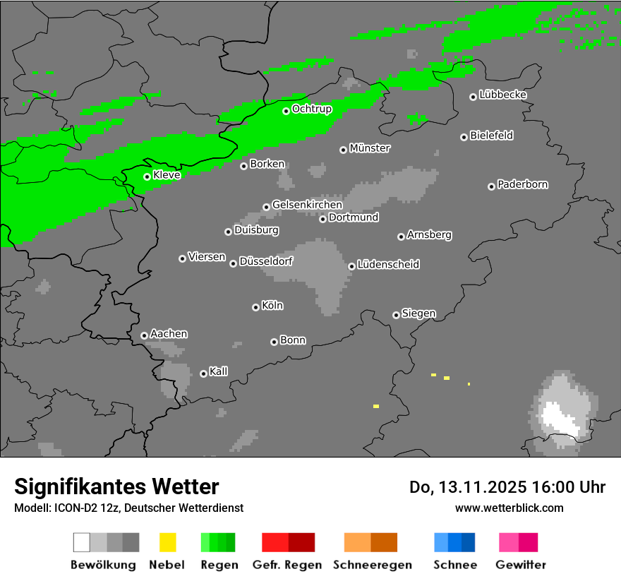 Modellkarten Signifikantes Wetter