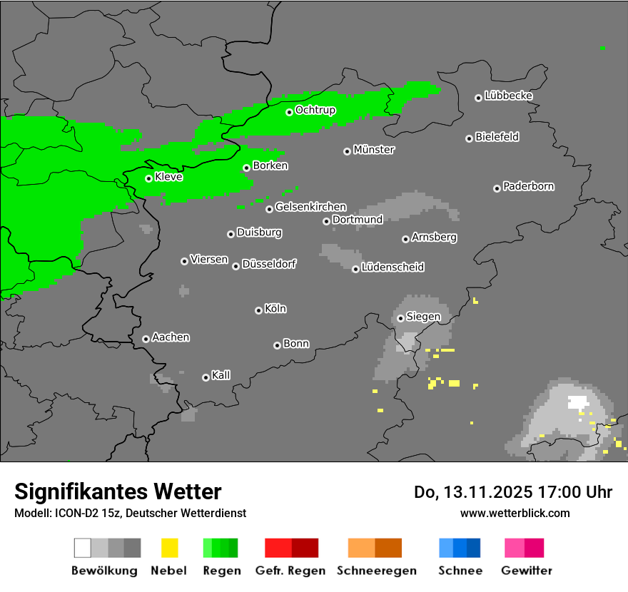Modellkarten Signifikantes Wetter
