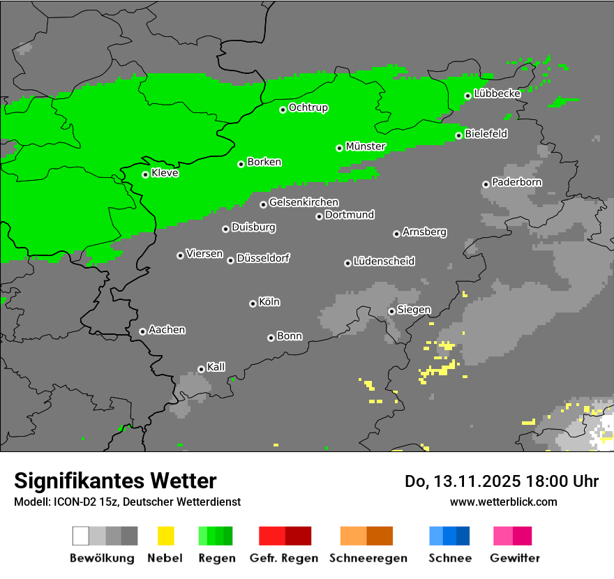 Modellkarten Signifikantes Wetter