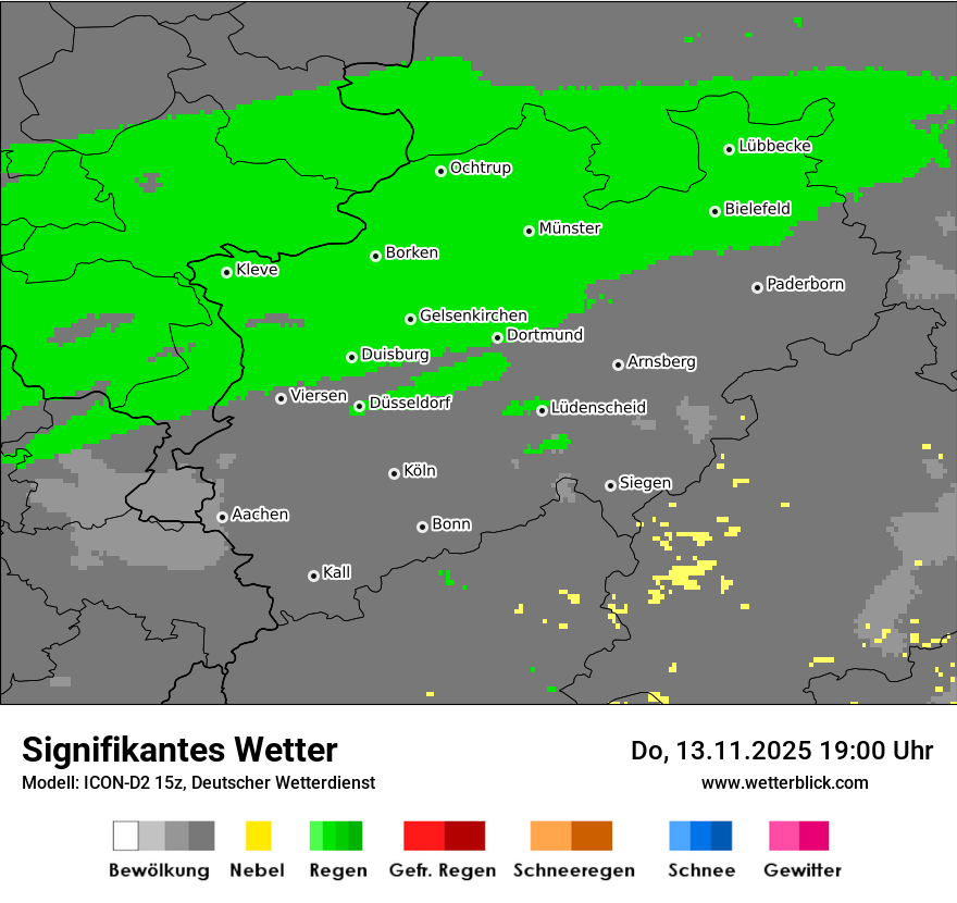 Modellkarten Signifikantes Wetter