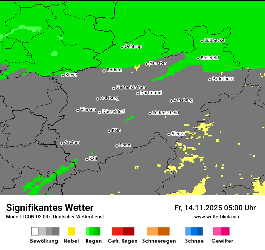 Modellkarten Signifikantes Wetter