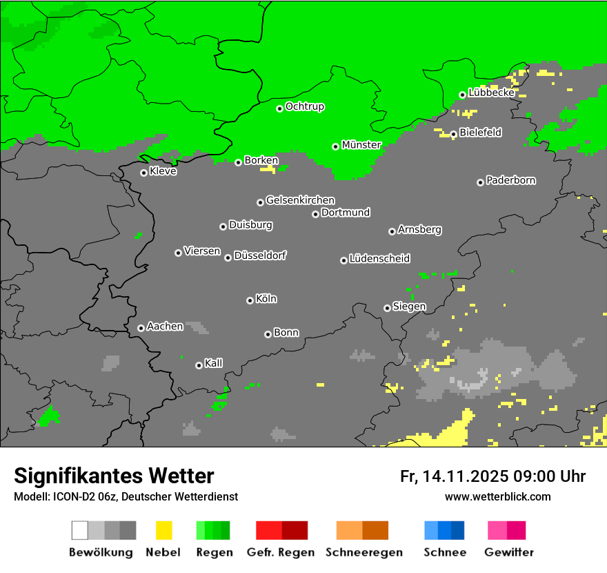 Modellkarten Signifikantes Wetter